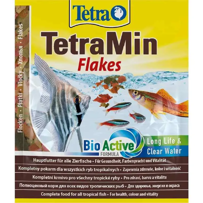 Tetra TetraMin Flakes универсальный корм для всех видов декоративных рыбок (хлопья) - 12 г