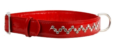 ОшейникCollar brilliance со стазами премиум класса красный