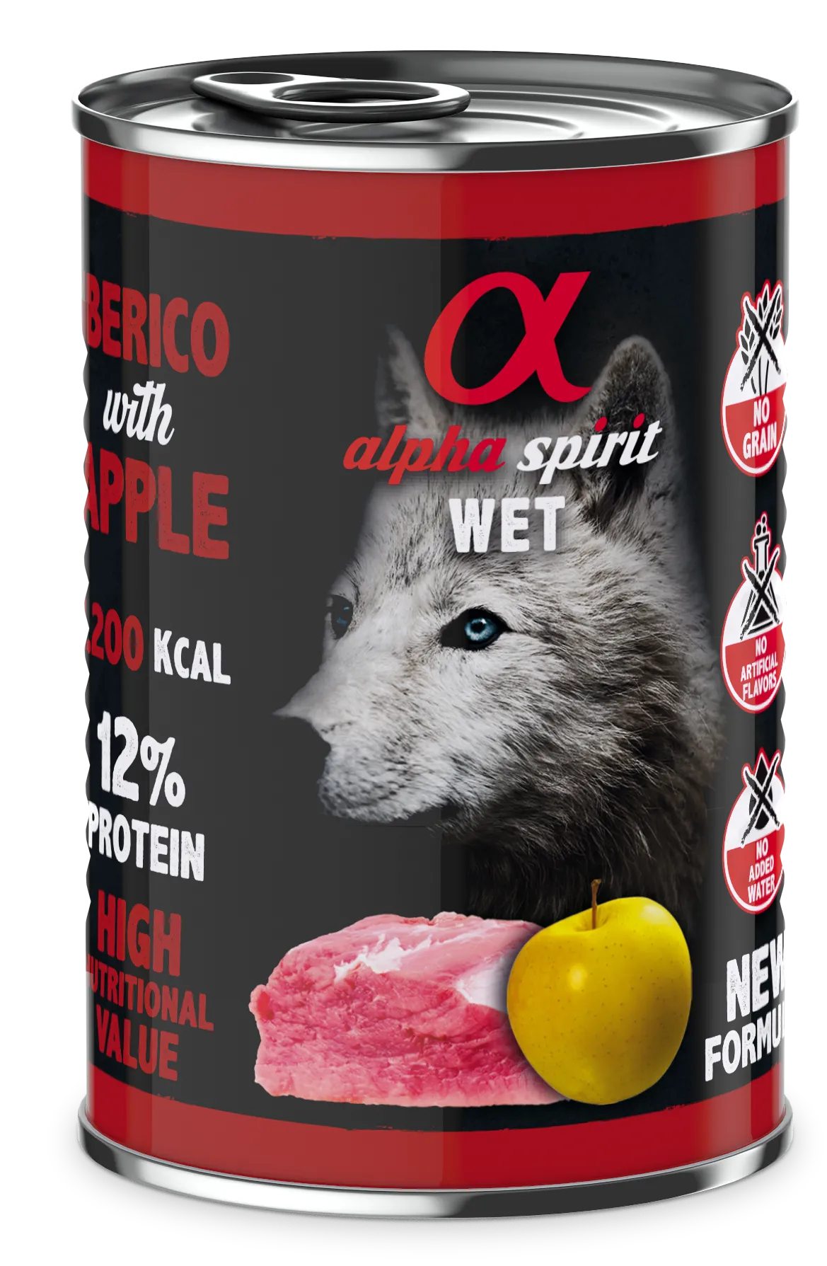 Alpha Spirit Dog Adult Iberian Pork with Yellow Apple вологий корм з іберійською свининою та яблуками для дорослих собак (паштет) - 400 г