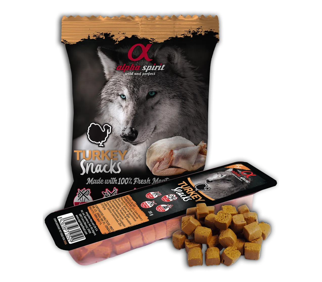 ᐉ Alpha Spirit DOG Snacks Turkey лакомства для собак ≡ Купить