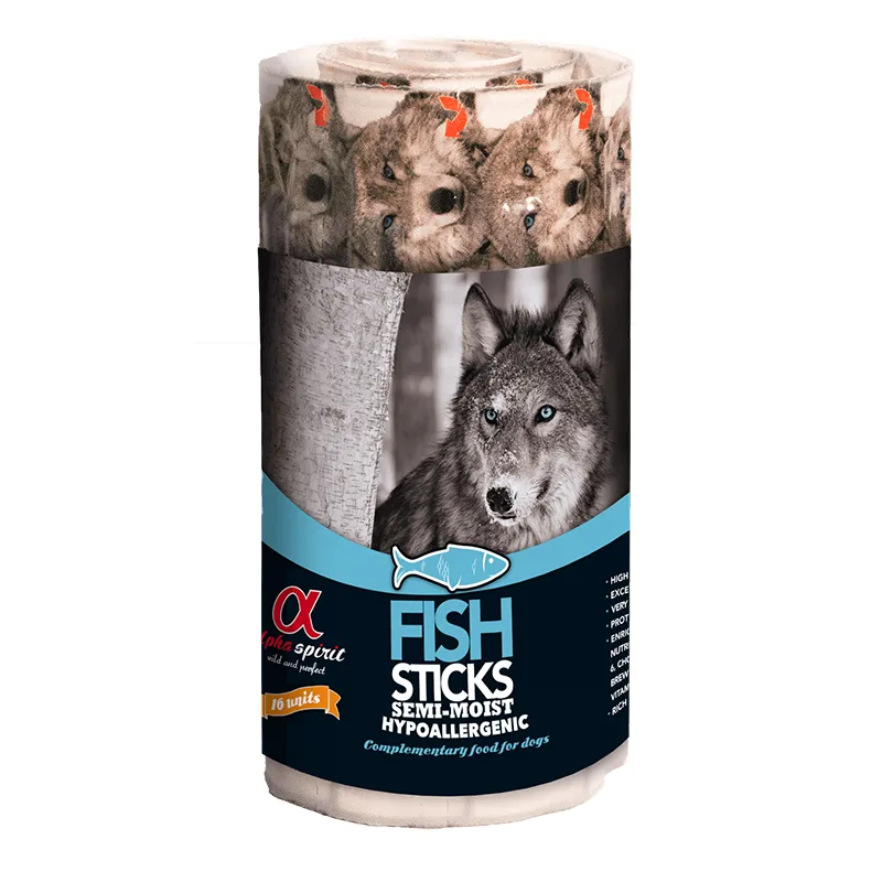 Alpha Spirit DOG Sticks Fish напіввологий смаколик для собак (палички з рибою х16) - 160 г