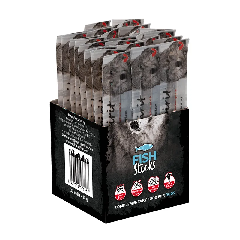 Alpha Spirit DOG Sticks Fish напіввологий смаколик для собак (палички з рибою х30) - 300 г