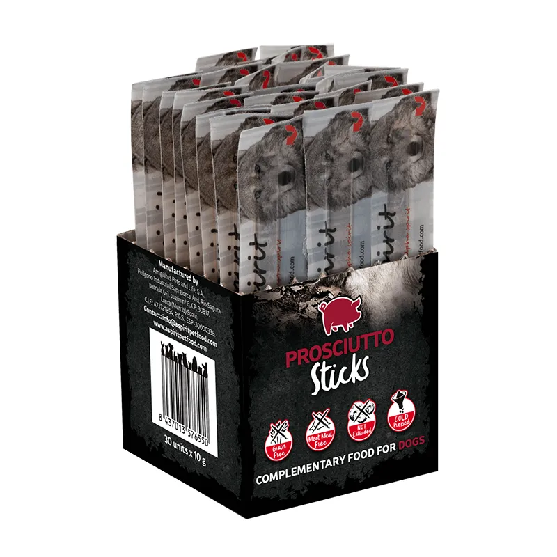 Alpha Spirit DOG Sticks Prosciutto напіввологий смаколик для собак (палички з прошутто х30) - 300 г