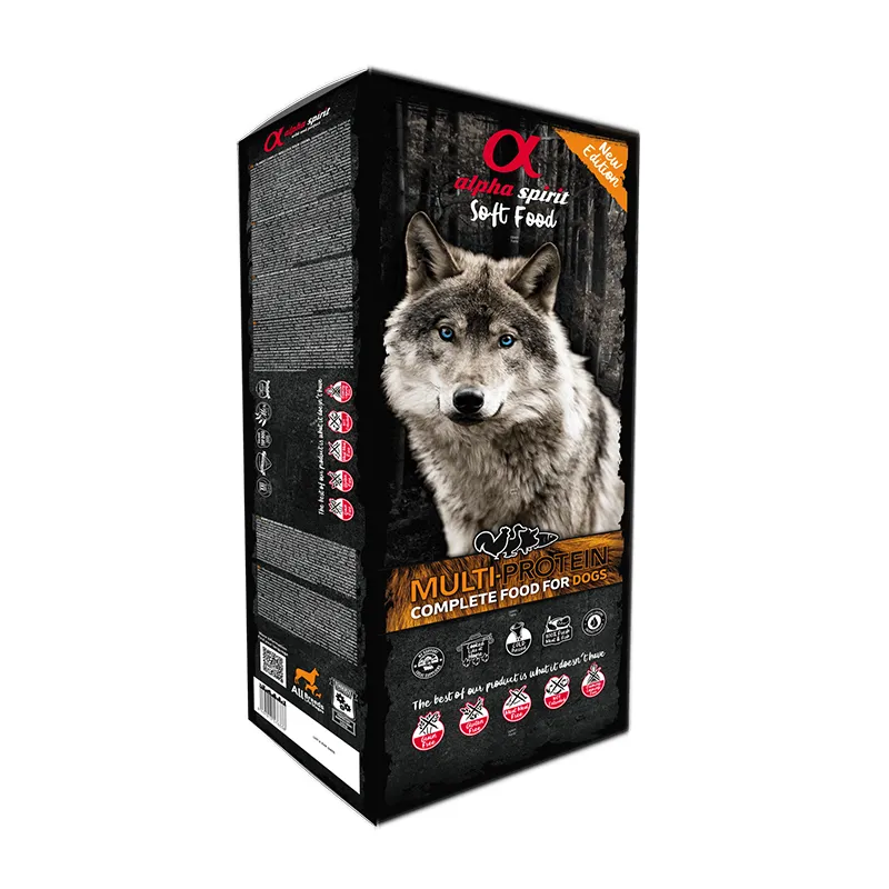 Alpha Spirit Semi-moist MULTIPROTEIN BOX напіввологий корм для собак (мультипротеїн 45 х 200 г) - 9 кг
