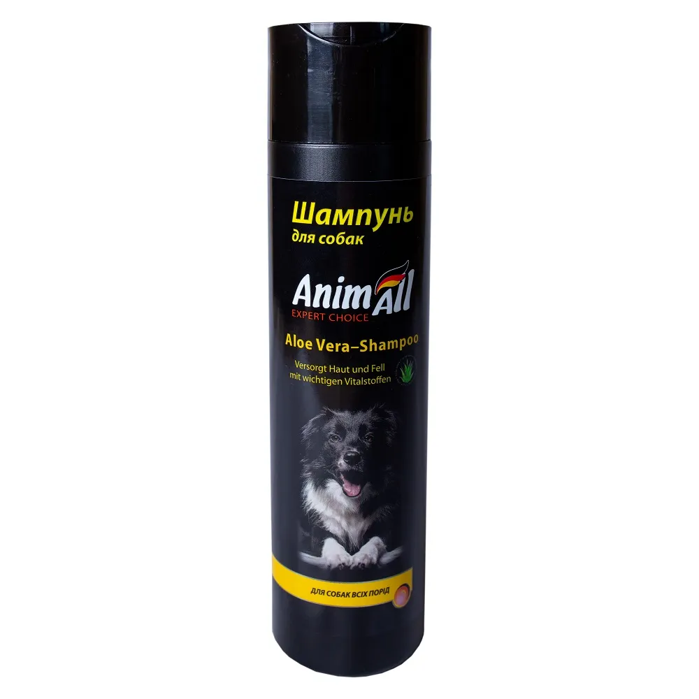 AnimAll Aloe-Vera Shampoo увлажняющий шампунь с экстрактом алоэ вера для собак всех пород - 250 мл