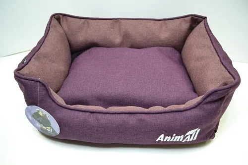 AnimAll Anna M Dark Violet лежанка для собак и кошек, фиолетовая, 55×43×17 см