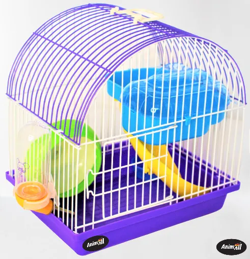 AnimAll клетка F-619E-v д/хомячка 25х18х26 фиолетовая