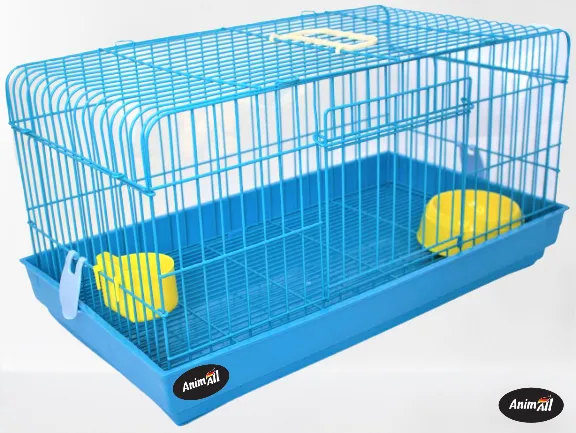 AnimAll клетка F-700-b д/кролика и морской свинки 57х31х30 голубая