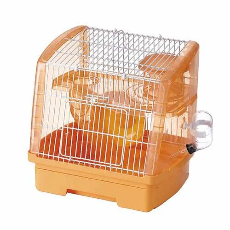 AnimAll клетка Р 1107 для хомяка, оранжевая, 26×21×26 см