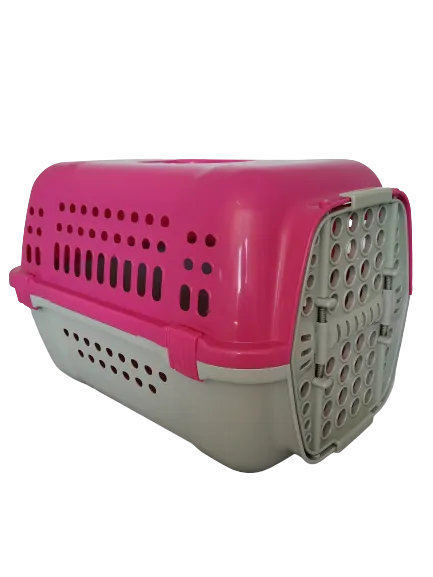AnimAll клетка-перенос для кошек и собак 49х35х32,5см, Р 990 розовая