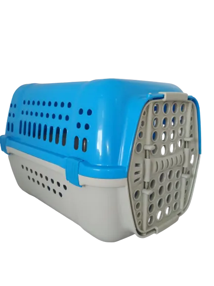 AnimAll клетка-перенос для кошек и собак 49х35х32,5см, Р 990 голубая