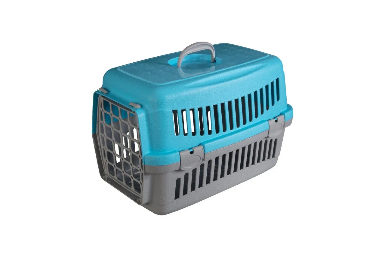 AnimAll CNR-102 переноска для кошек и собак, серо-голубая, 48.5×32.5×32.5 см