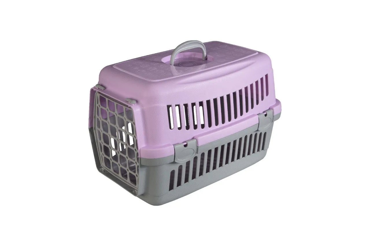 AnimAll CNR-102 переноска для кошек и собак, серо-фиолетовая, 48.5×32.5×32.5 см