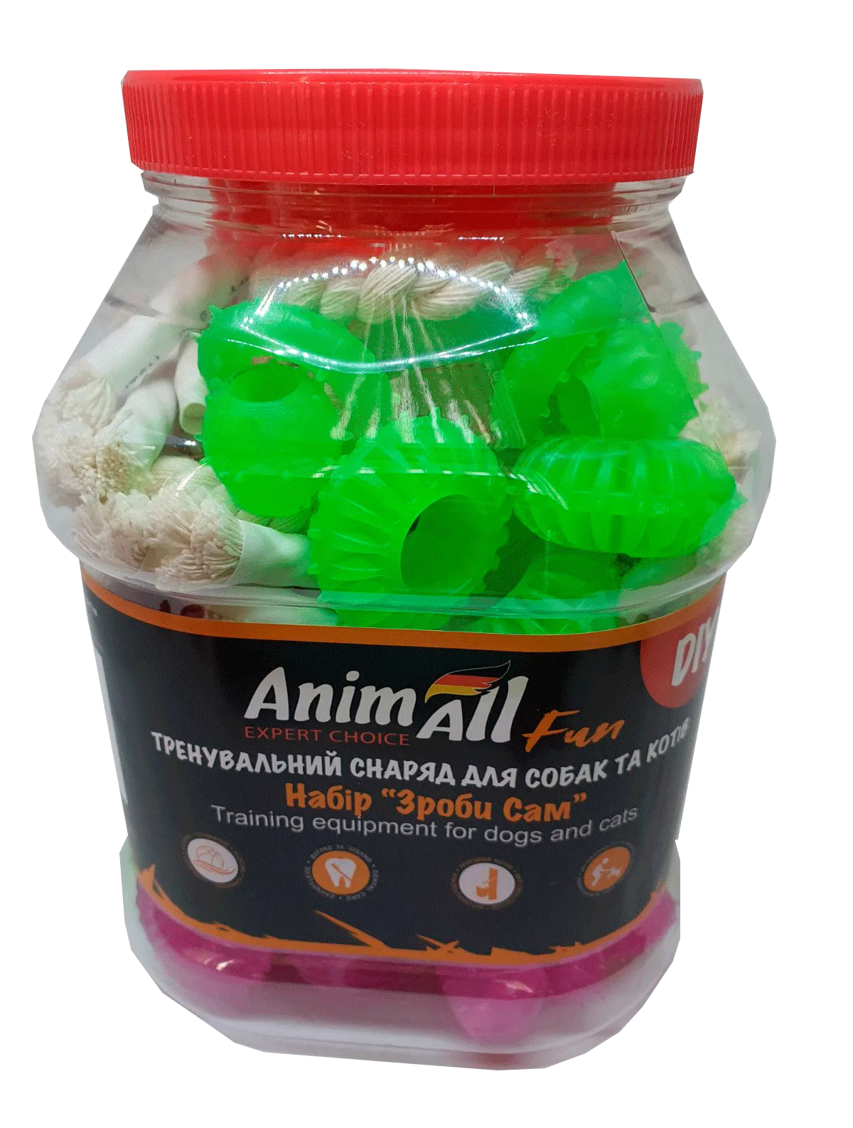 AnimAll набор тренировочных снарядов "Сделай сам" для собак и кошек, 60 шт.