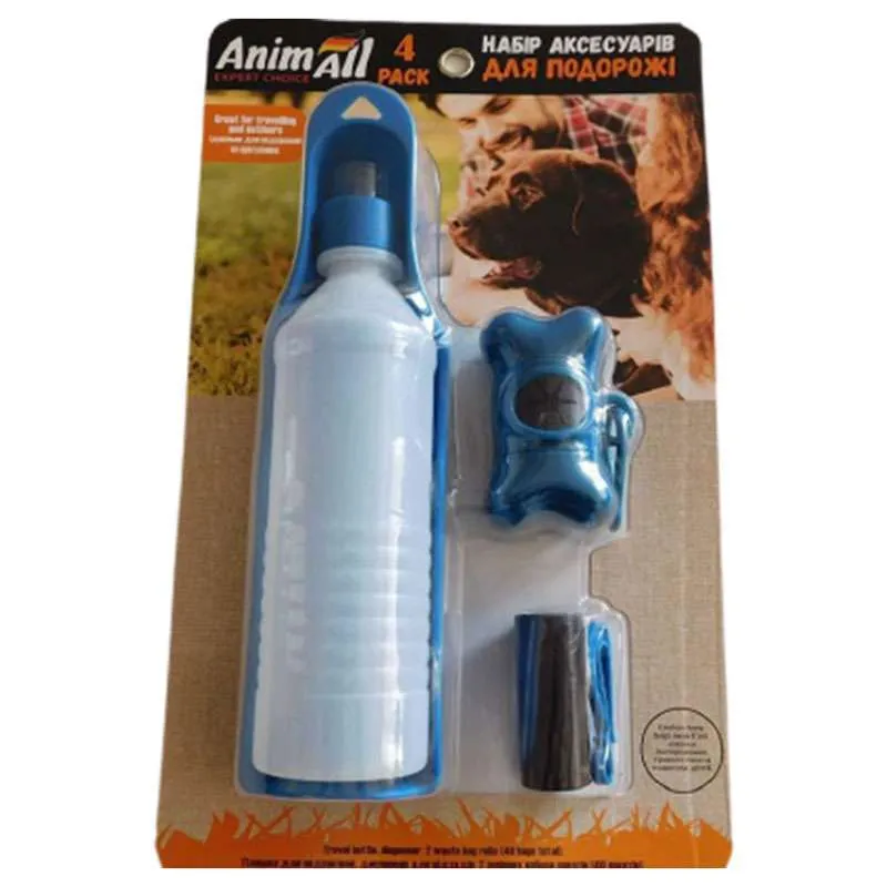 AnimAll набор для прогулок для собак, синий