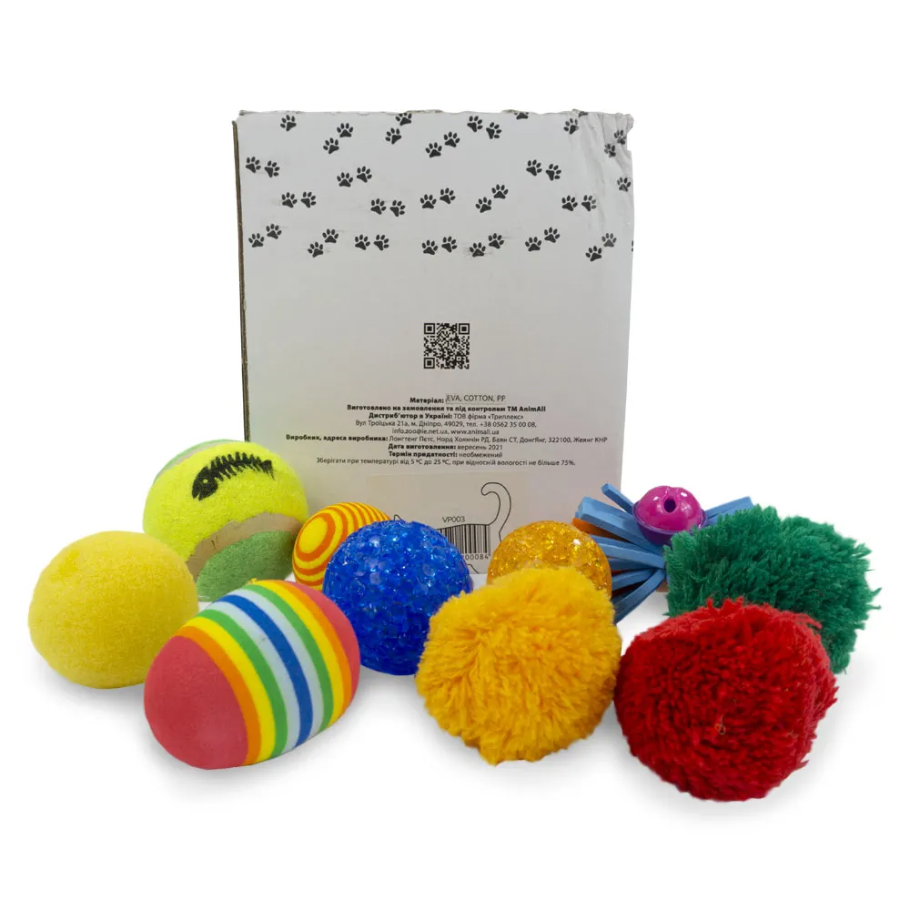 AnimAll Fun Cat, VP003 набор-коробка игрушек для кошек- 24 шт