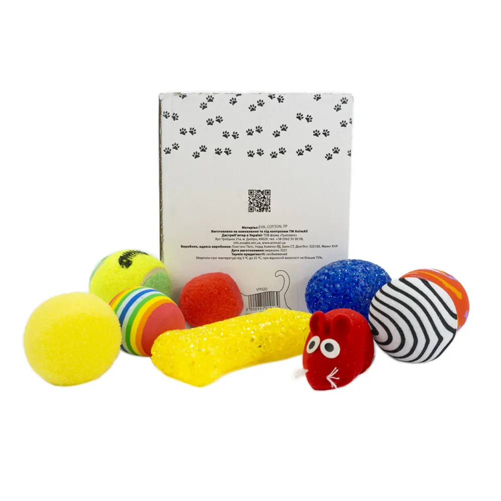 AnimAll Fun Cat, VP020 набор-коробка игрушек для кошек- 30 шт