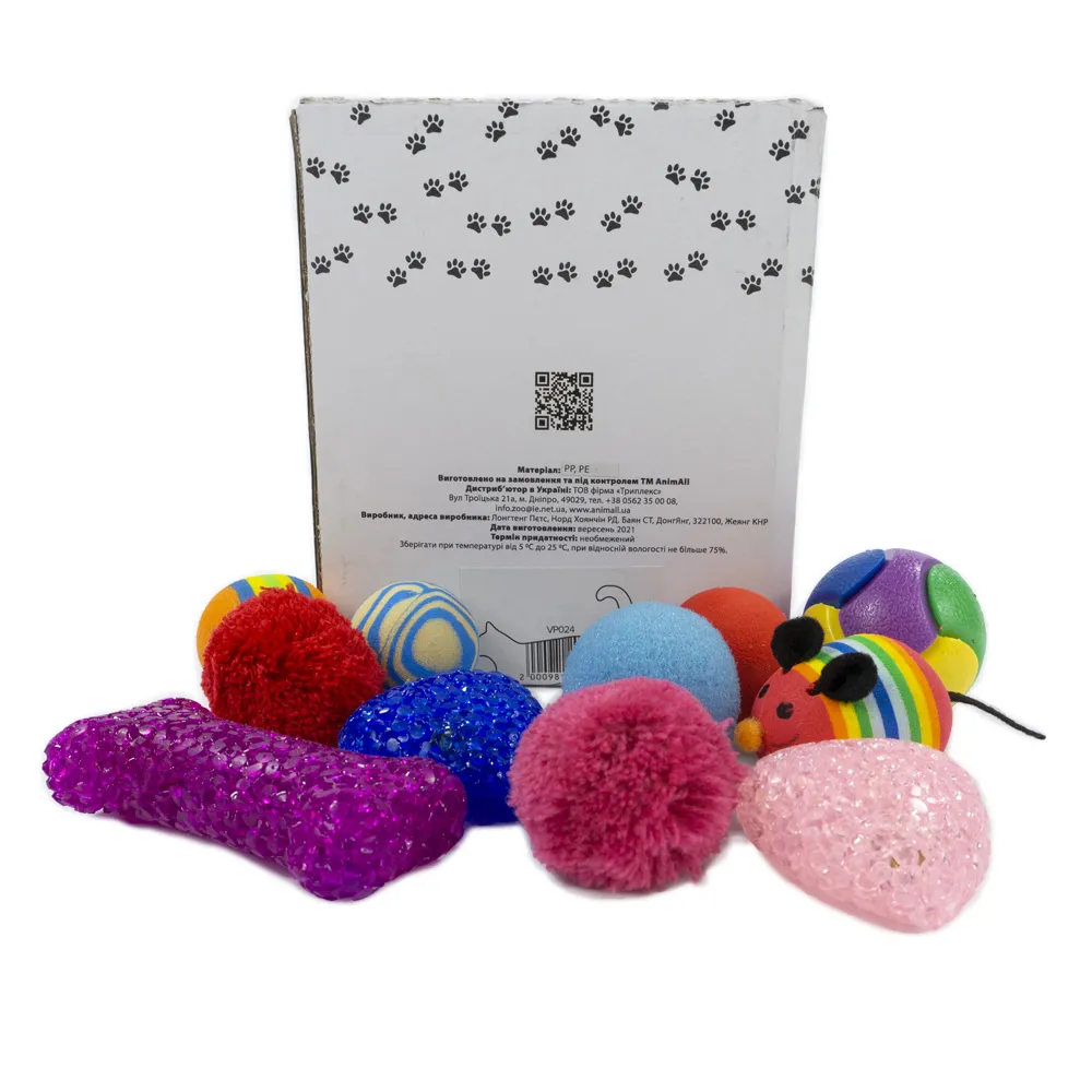 AnimAll Fun Cat, VP024 набор-коробка игрушек для кошек- 30 шт
