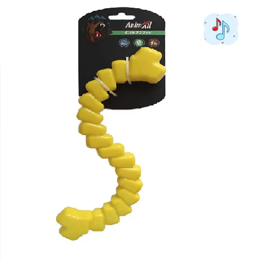 AnimAll GrizZzly игрушка для собак, шнур мотивационный (цвет: оранжевый; размер: 33х11,5х3,4 см)