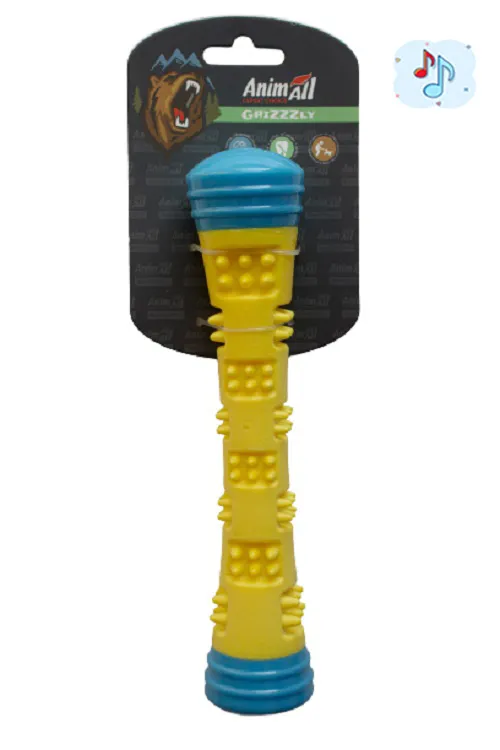 AnimAll GrizZzly игрушка для собак волшебная палочка, желто-голубая