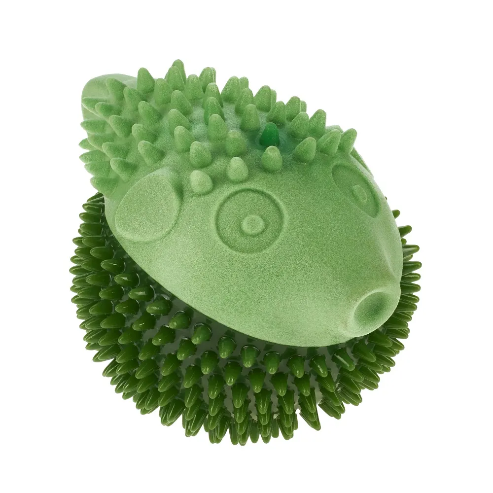 AnimAll GrizZzly Игрушка для собак Рыба фугу темно-зеленая, (12,1х9х8,9 см)