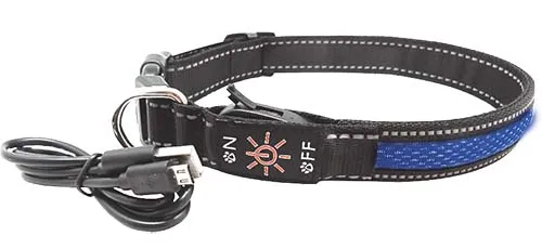 AnimAll LED ошейник для собак M 2,5/40-50 см, синий