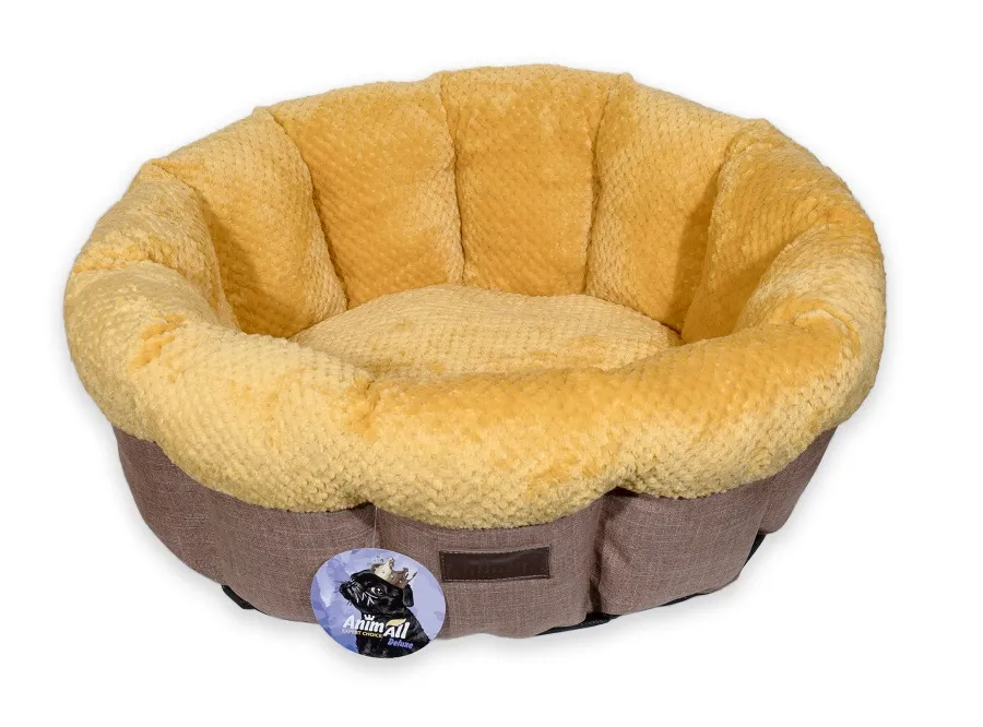 AnimAll Mary М Hot Sun лежак для собак, желтый, 60×60×17 см