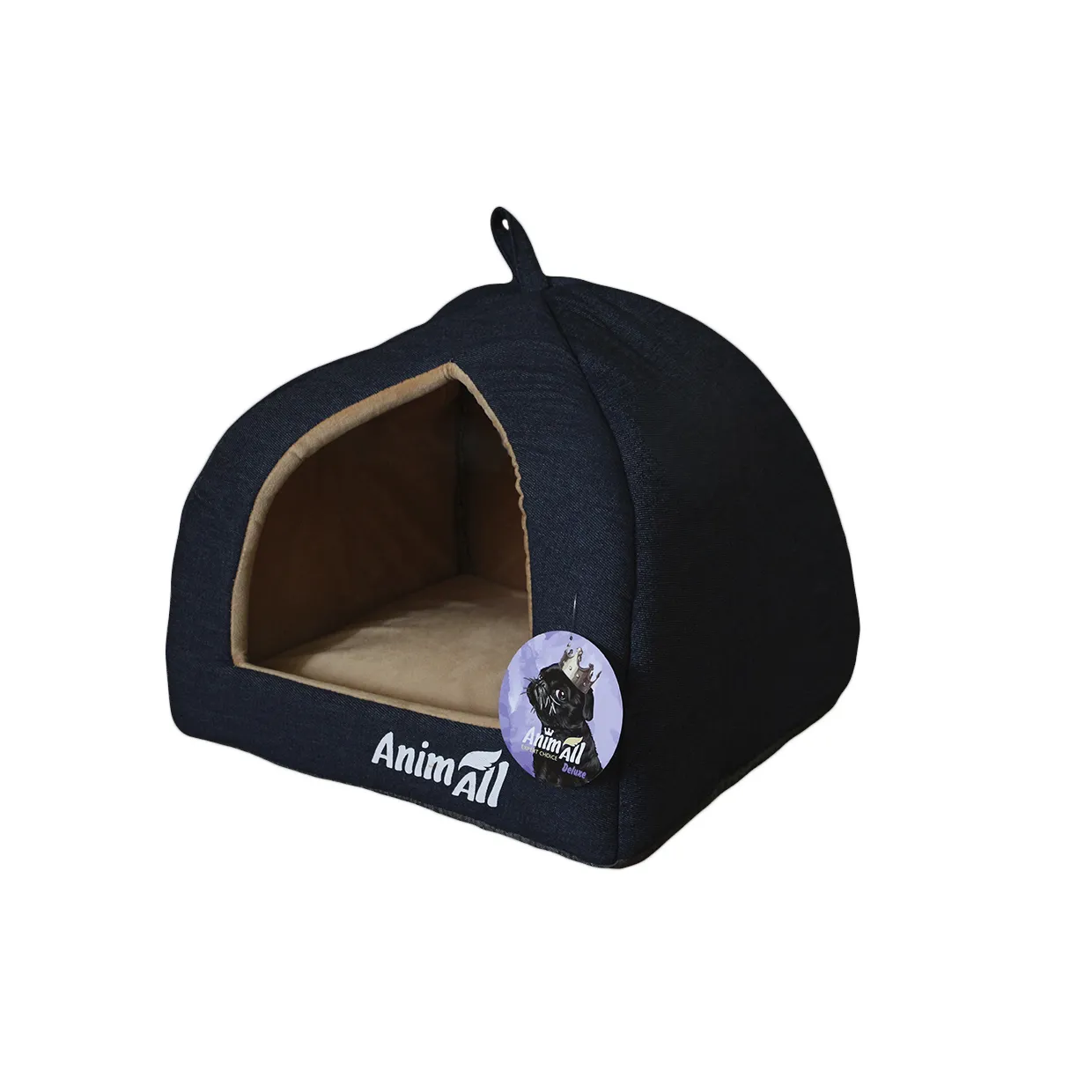AnimAll Piter S домик для собак (цвет: темно-синий; размер: 38×38×29 см)
