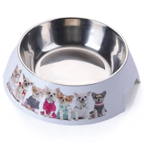 AnimAll пластиковая миска с металлической вставкой для собак, 1.5 л