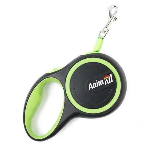 AnimAll рулетка поводок для собак до 50 кг, салатовый.