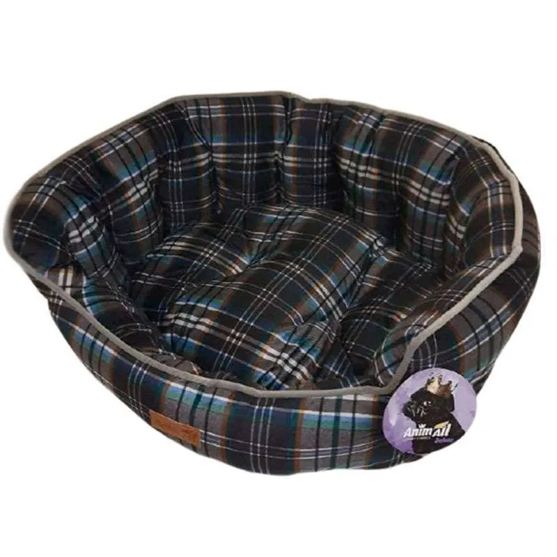 AnimAll Royal Soft-2 M BLACK-MARINE лежанка для собак и кошек, клетка, 59×53×23 см