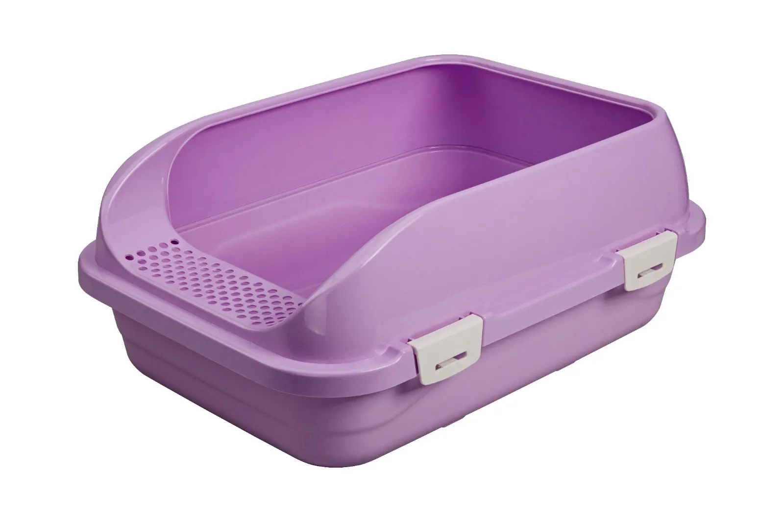AnimAll туалет для кошек, под наполнитель, с лопаткой, 58×42×24 см, фиолетовый