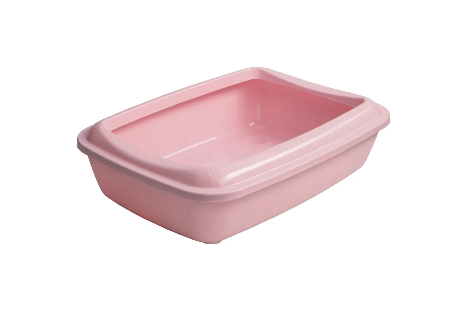 AnimAll туалет под наполнитель для кошек, с лопаткой, розовый, 50×37×13.5 см