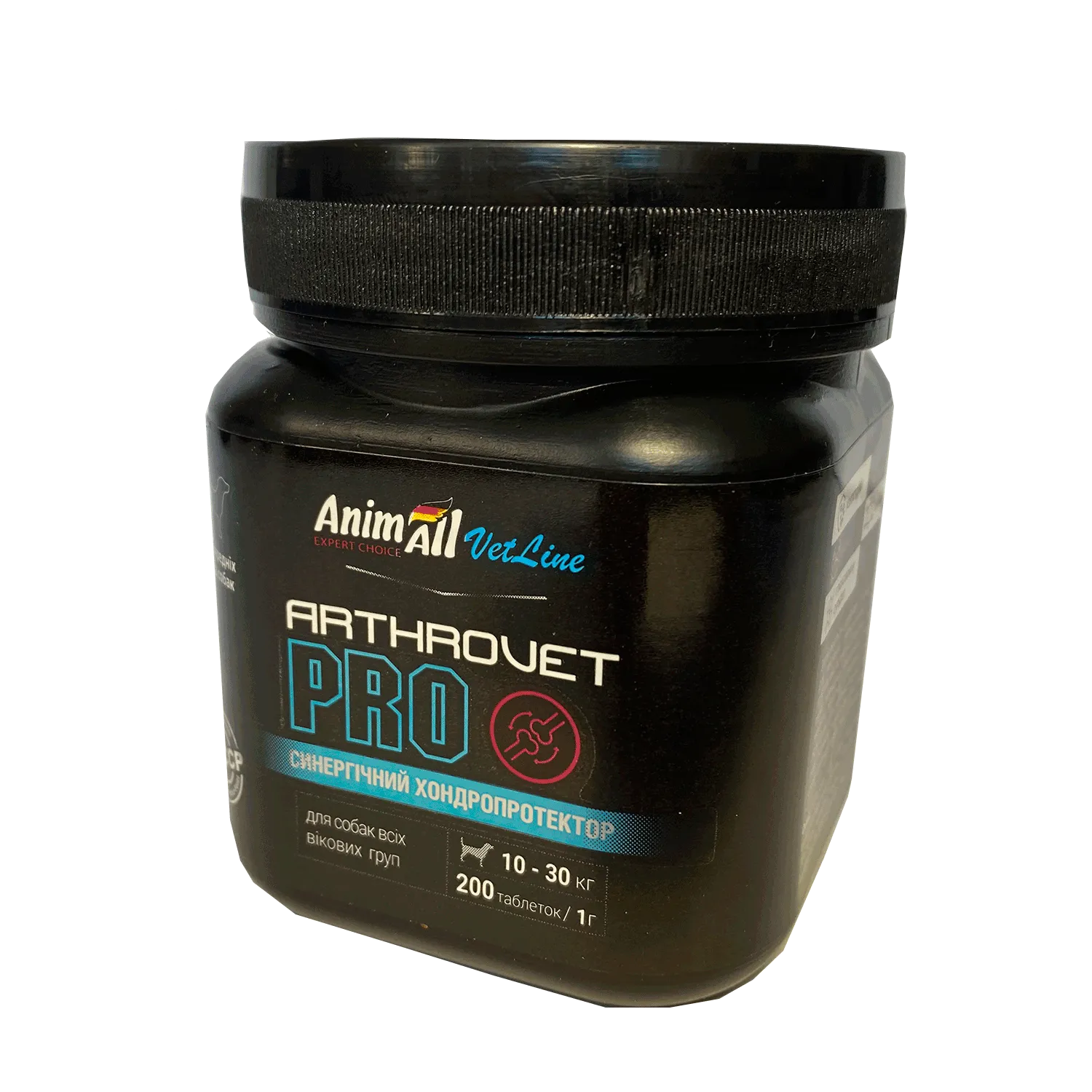AnimAll VetLine Arthrovet PRO хондропротектор для средних пород собак 1 г × 200 табл