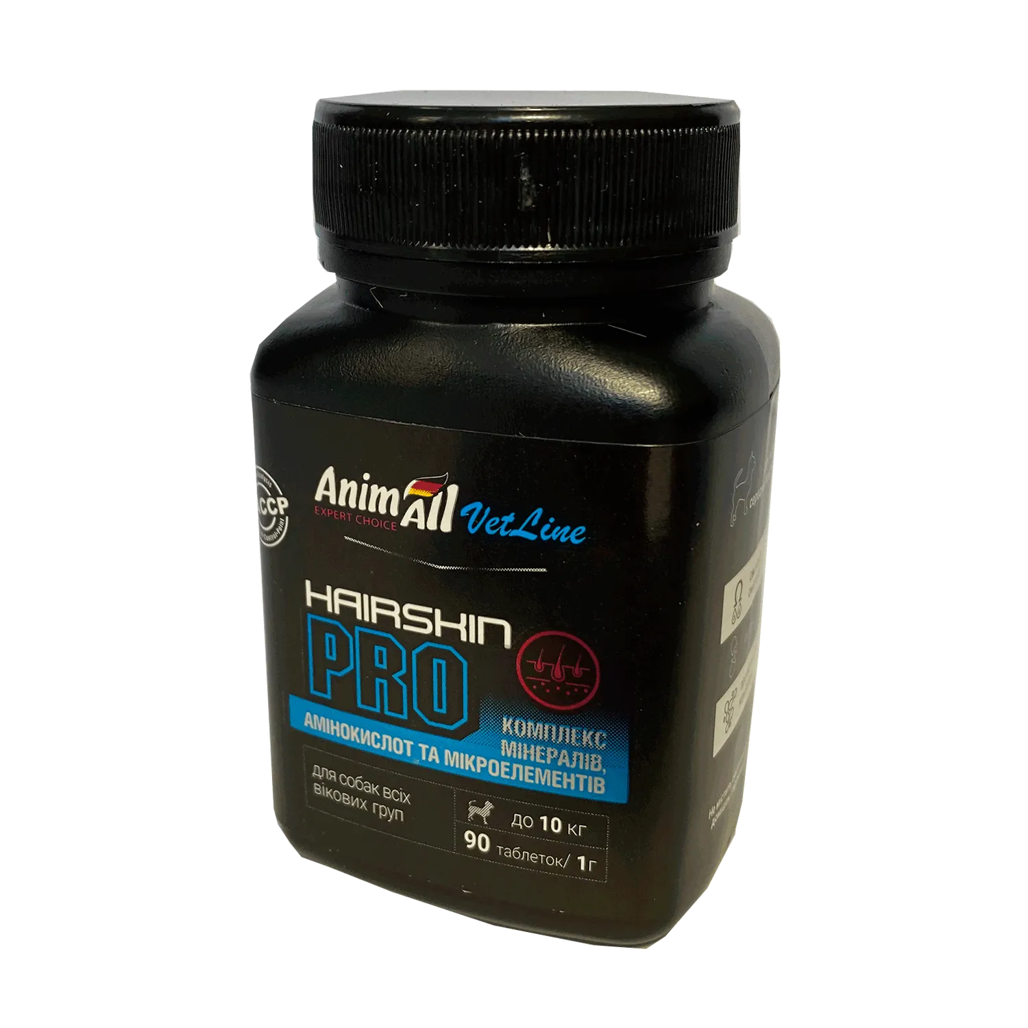 AnimAll VetLine Hair Skin PRO витамины для малых пород собак 1 г × 90 табл