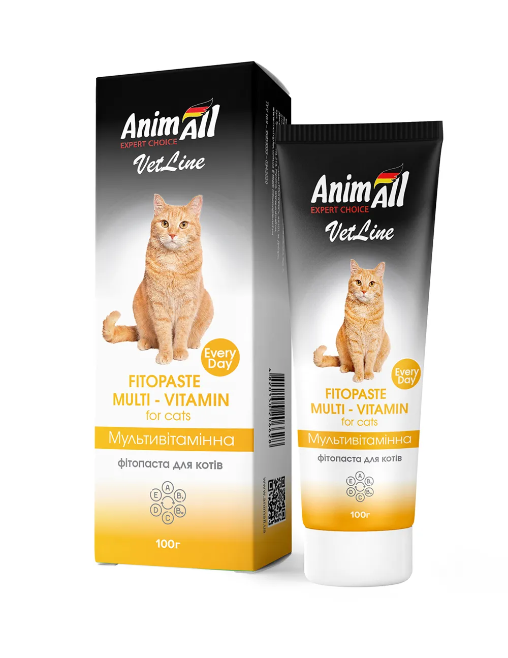 AnimAll VetLine Multivitamin фитопаста для кошек, 100 г