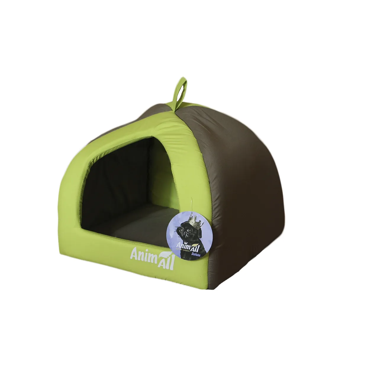 AnimAll Wendy S домик для собак, зеленый, 38×38×29 см