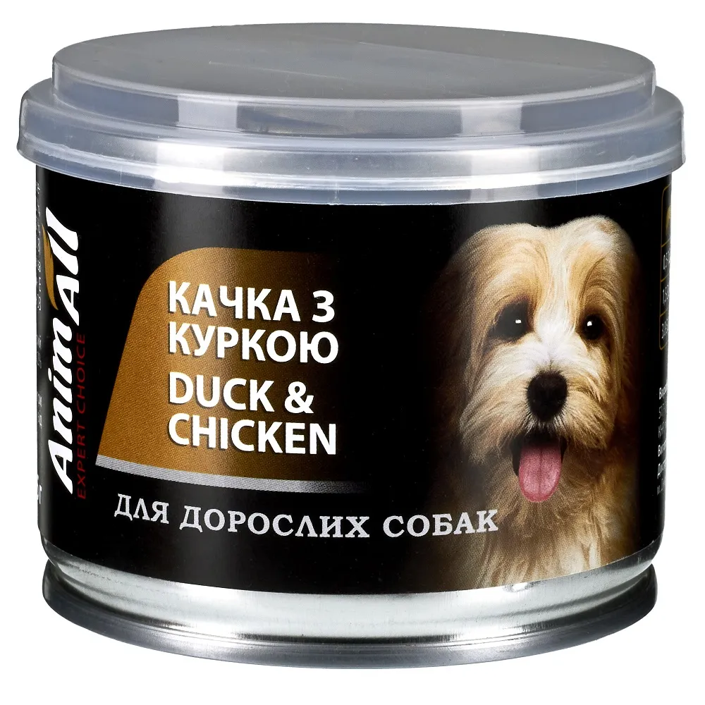 AnimAll влажный корм для собак Утка с курицей – 195 г