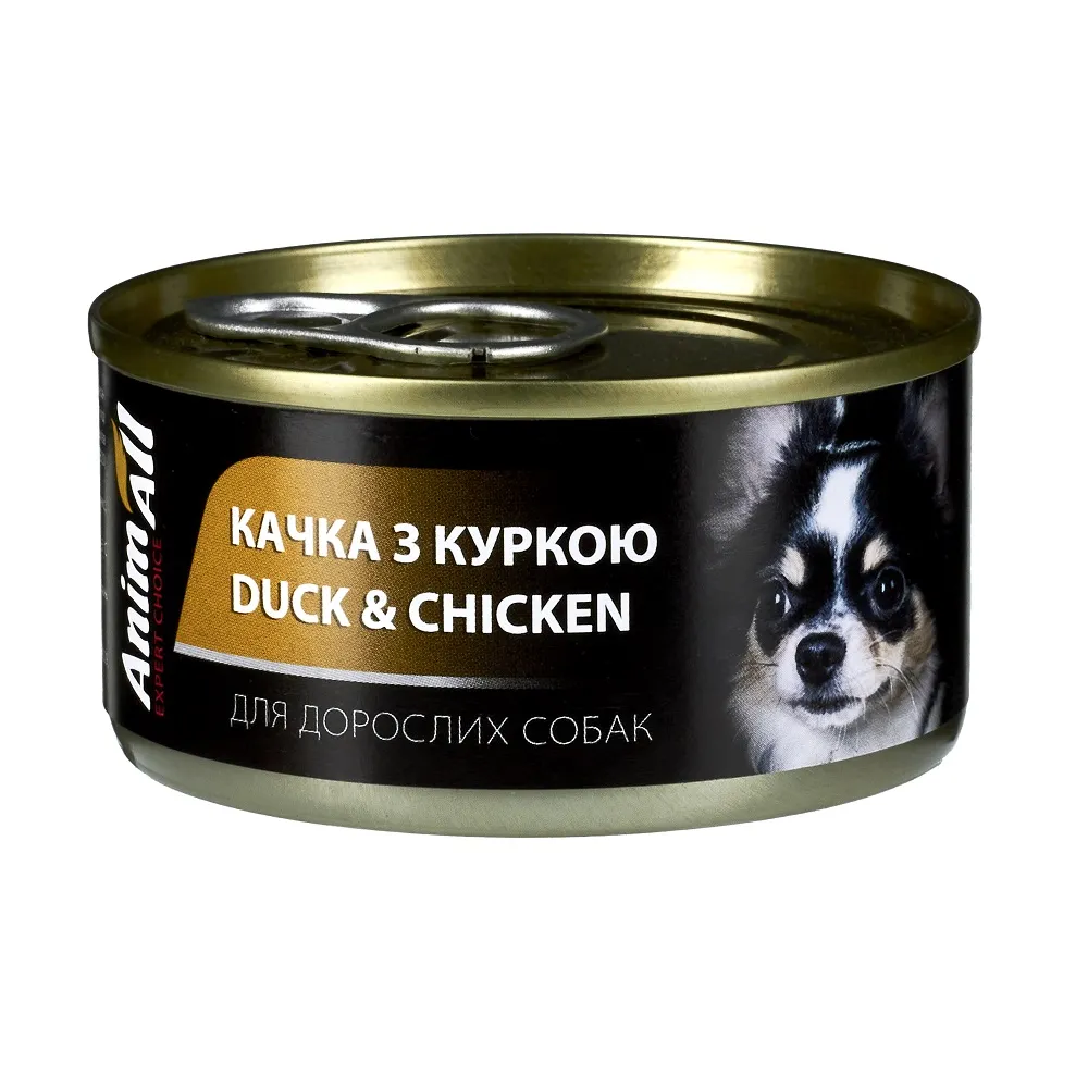 AnimAll влажный корм для собак Утка с курицей – 85 г