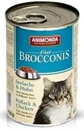 Animonda Cat Brocconis Pollack & Chicken влажный корм для кошек с Митаем и Курицей - 400 г