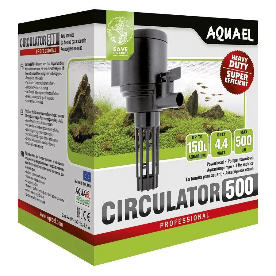 Aquael внутренний фильтр для аквариума Circulator насос 500 л/час на 150 л