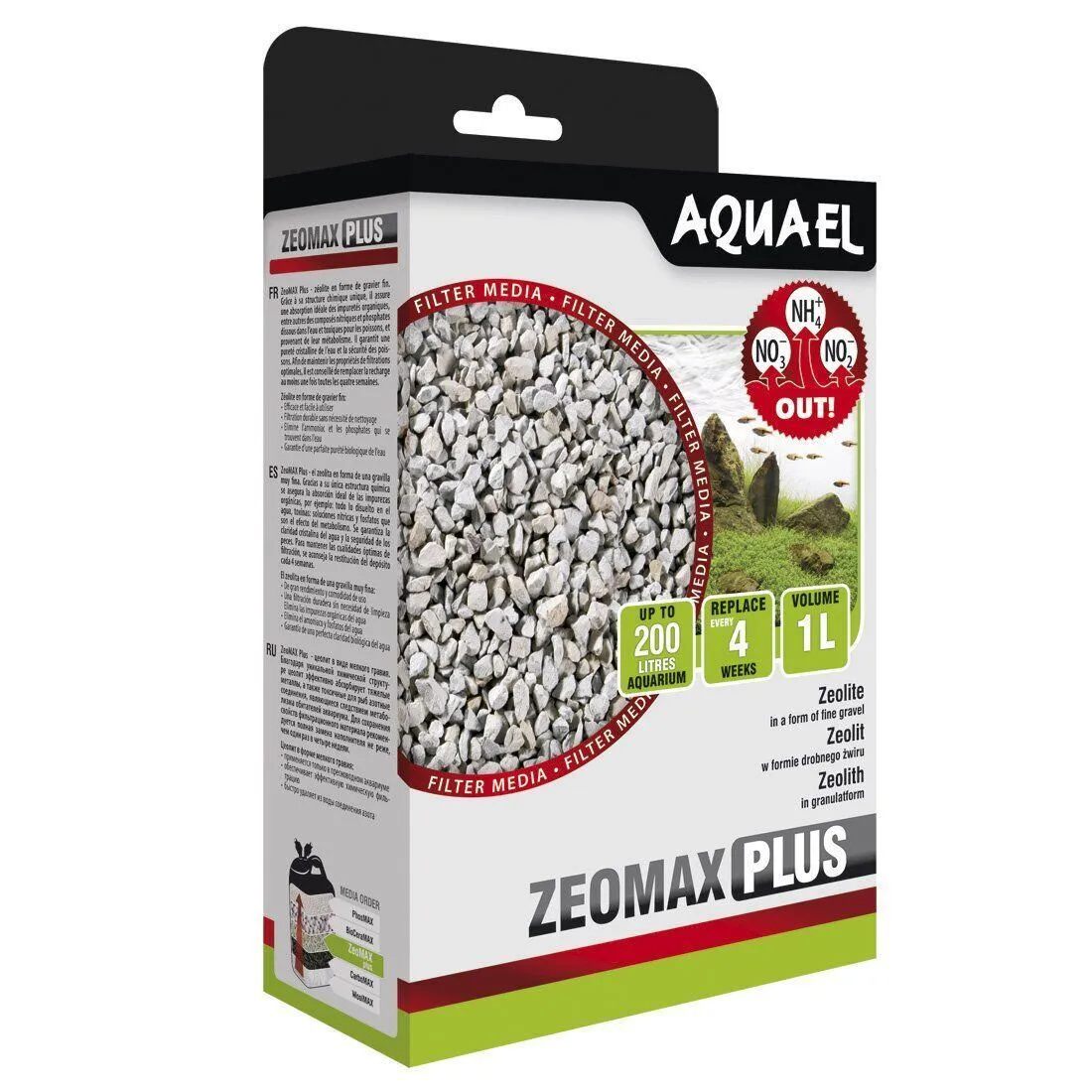 Aquael наполнитель для фильтра ZeoMax Plus, цеолит – 1 л