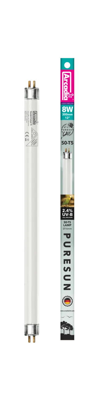 ARCADIA BIRD LAMP 2.4% T5 STANDARD OUTPUT UVB LAMP 30 см 8W лампа для птиц