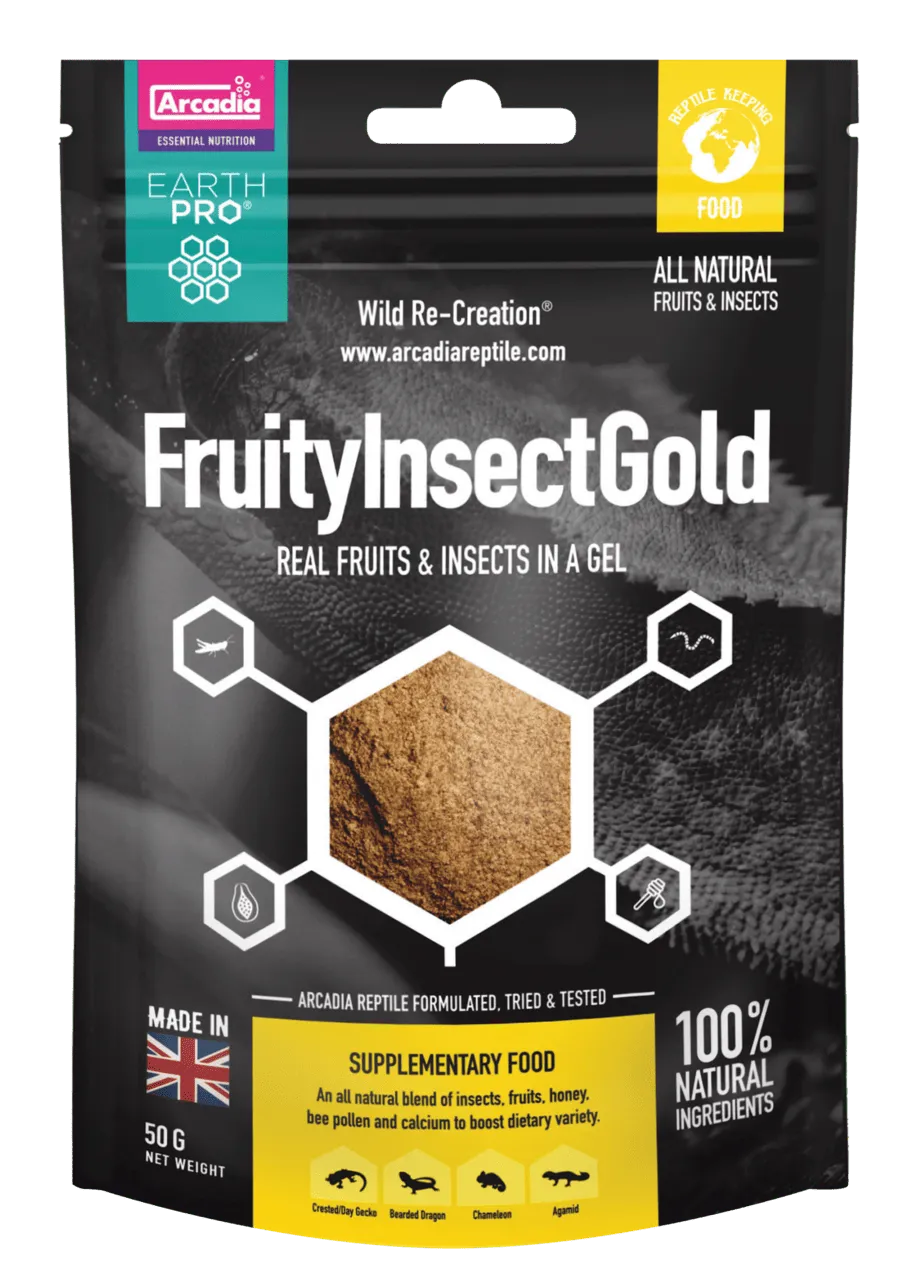 ARCADIA EARTH PRO JELLYPOT GOLD, FRUITYINSECT GOLD 50 г корм для приготовления желе