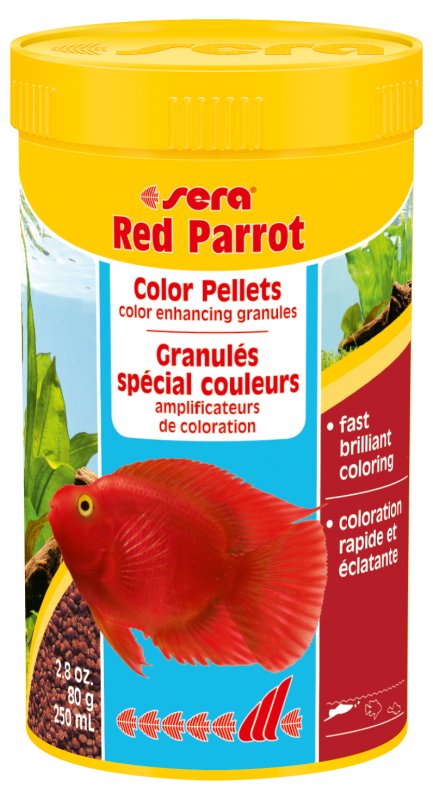 Sera Red Parrot - корм для рыб Красный попугай - 1000 ml