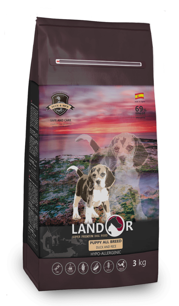 Landor Puppy All Breed Duck and Rice корм для щенков всех пород 15кг