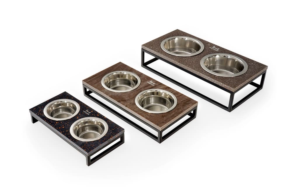 Lunch Bar Stone Миски на подставке S (36x18x7cm / Миски по 0,45л)