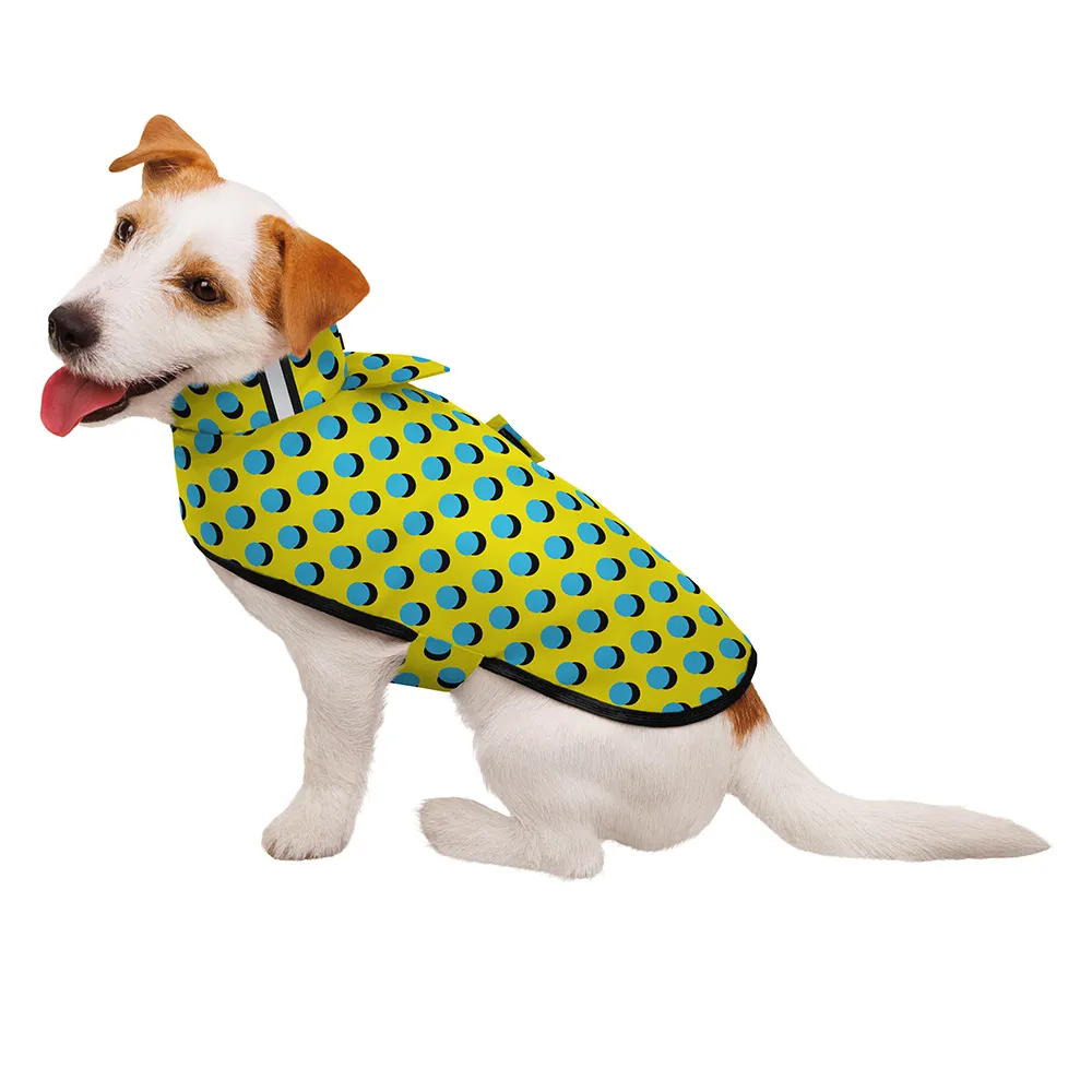 Barksi Дождевик для собак на липучке Поп арт M