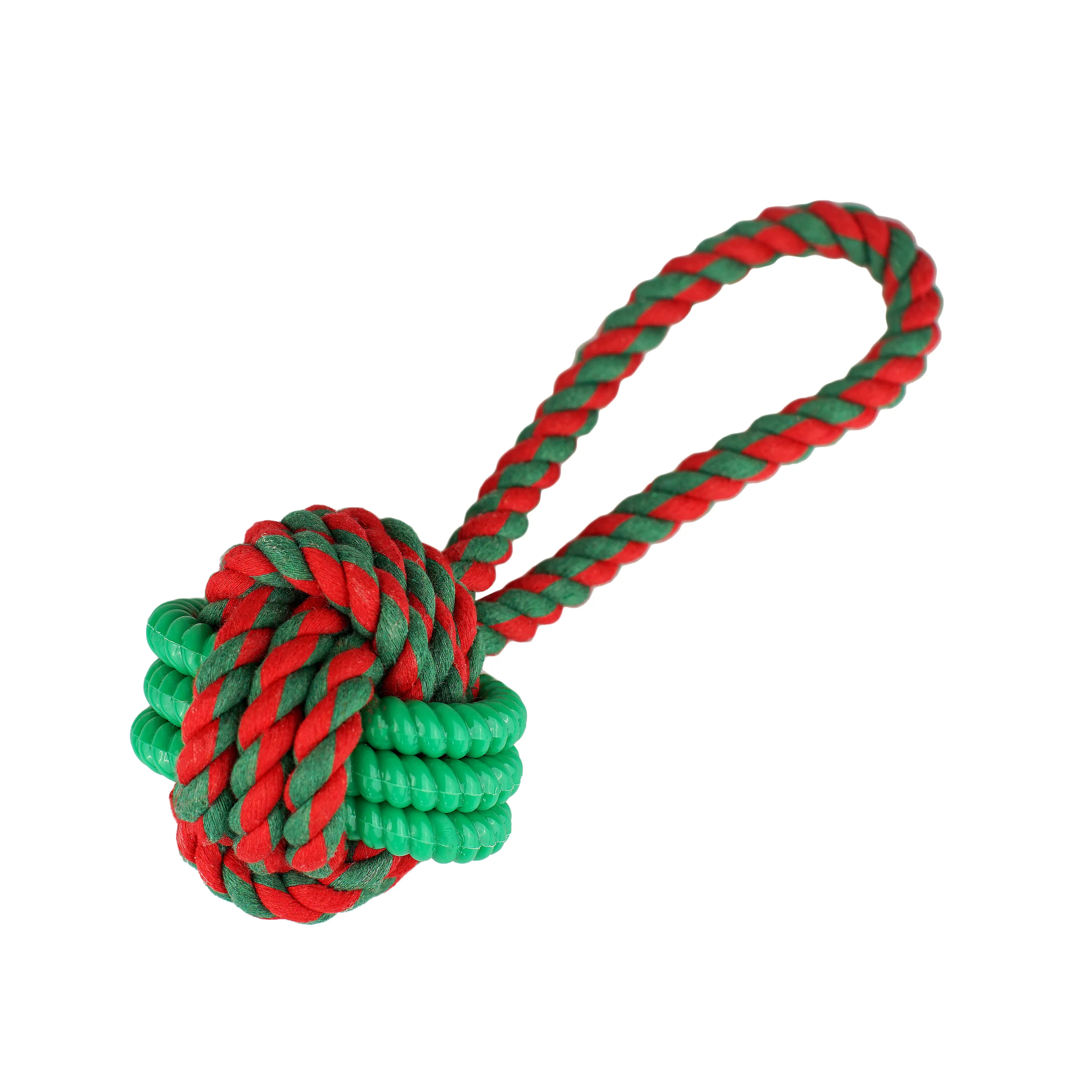 Barksi TPR Rope Ball игрушка для собак мячик на канате с TPR вставкой 22 см