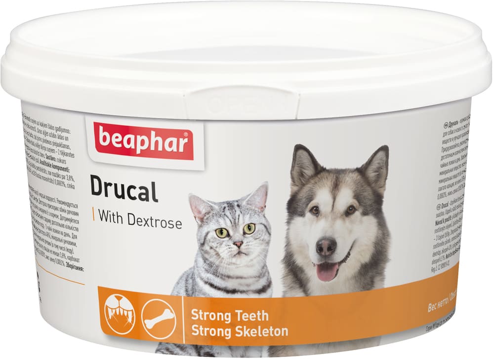 Beaphar DruCal для укрепления скелета и мышц - 250 г